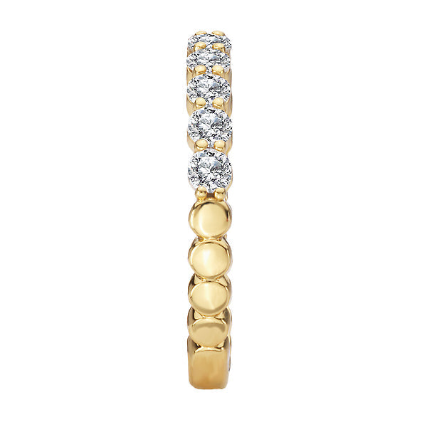 Straight Front Diamond Wedding Band
