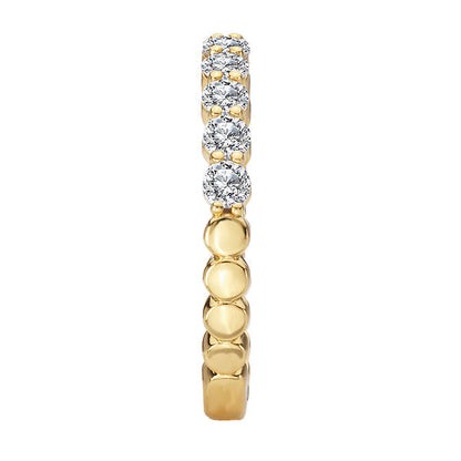 Straight Front Diamond Wedding Band