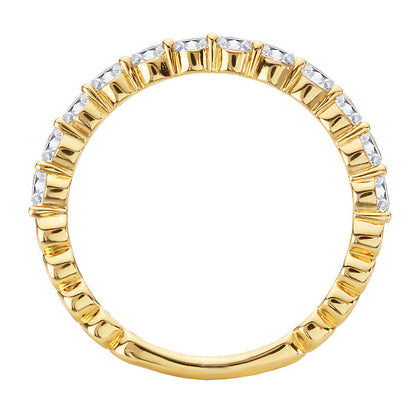 Straight Front Diamond Wedding Band