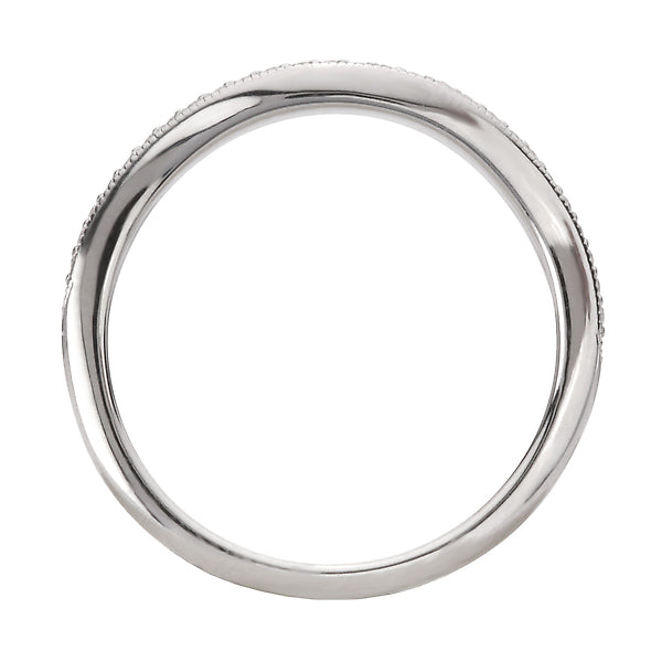Straight Front Milgrain Design Nesting Band