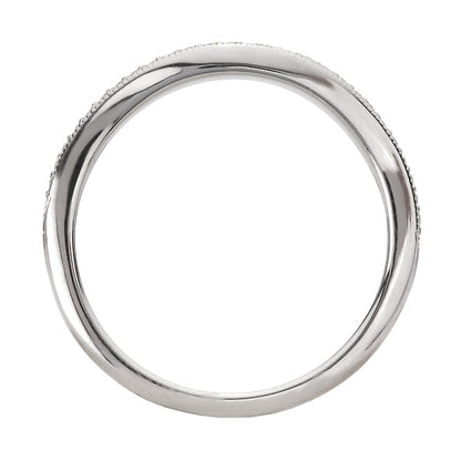 Straight Front Milgrain Design Nesting Band