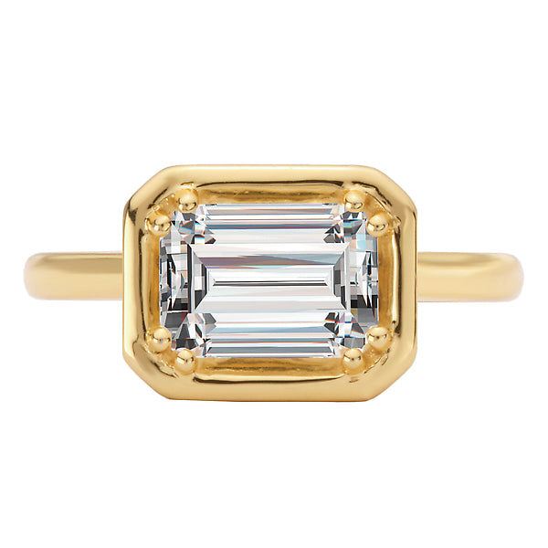 Hidden Halo Semi-Mount Engagement Ring