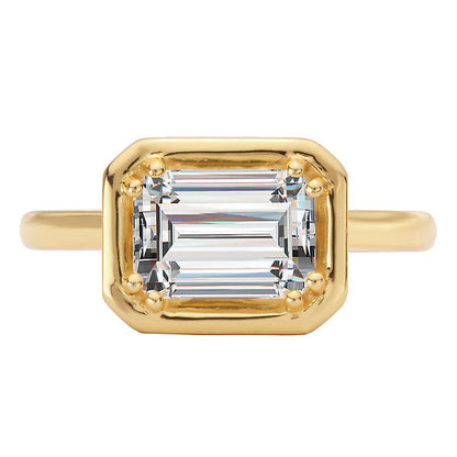 Hidden Halo Semi-Mount Engagement Ring