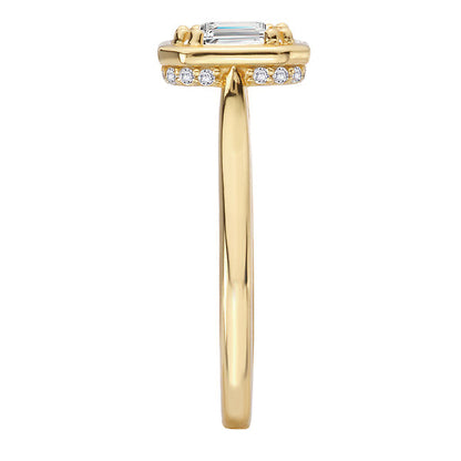 Hidden Halo Semi-Mount Engagement Ring