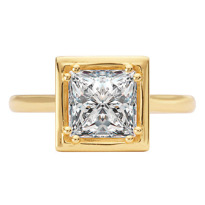 Hidden Halo Semi-Mount Engagement Ring