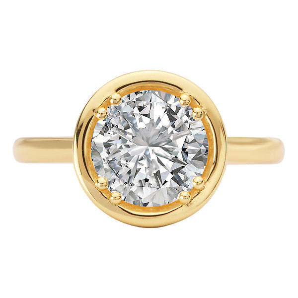 Hidden Halo Semi-Mount Engagement Ring