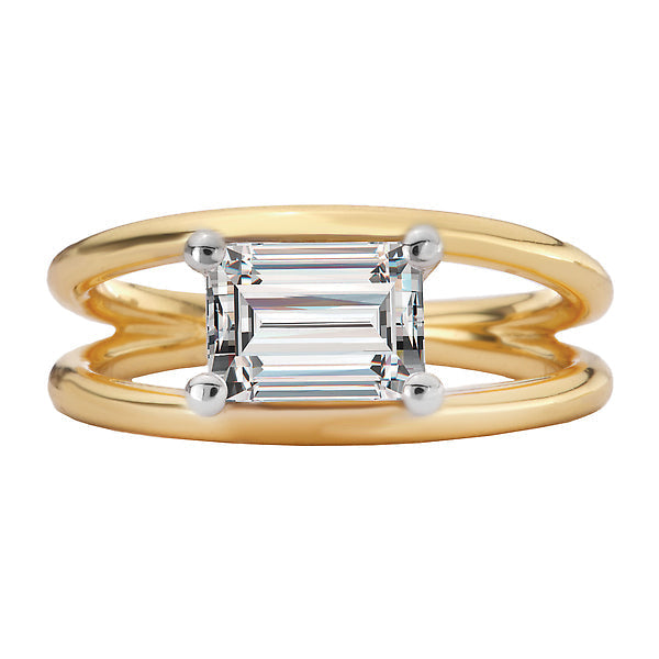 Split Shank Diamond Engagement Ring