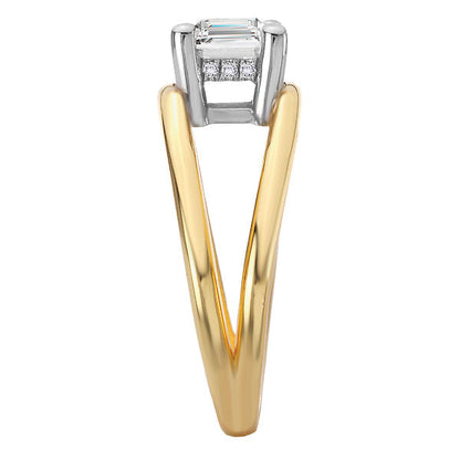 Split Shank Diamond Engagement Ring
