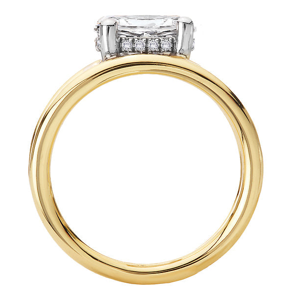 Split Shank Diamond Engagement Ring