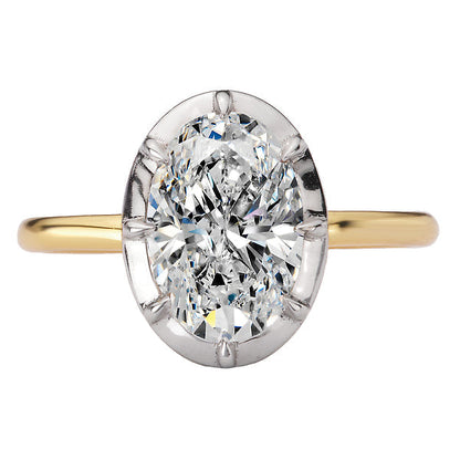 Hidden Halo Semi-Mount Diamond Engagement Ring