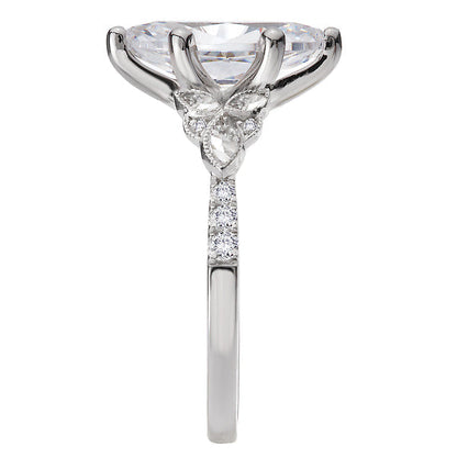 Diamond Semi-Mount Diamond Engagement Ring