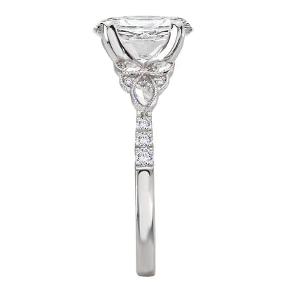 Diamond Semi-Mount Diamond Engagement Ring