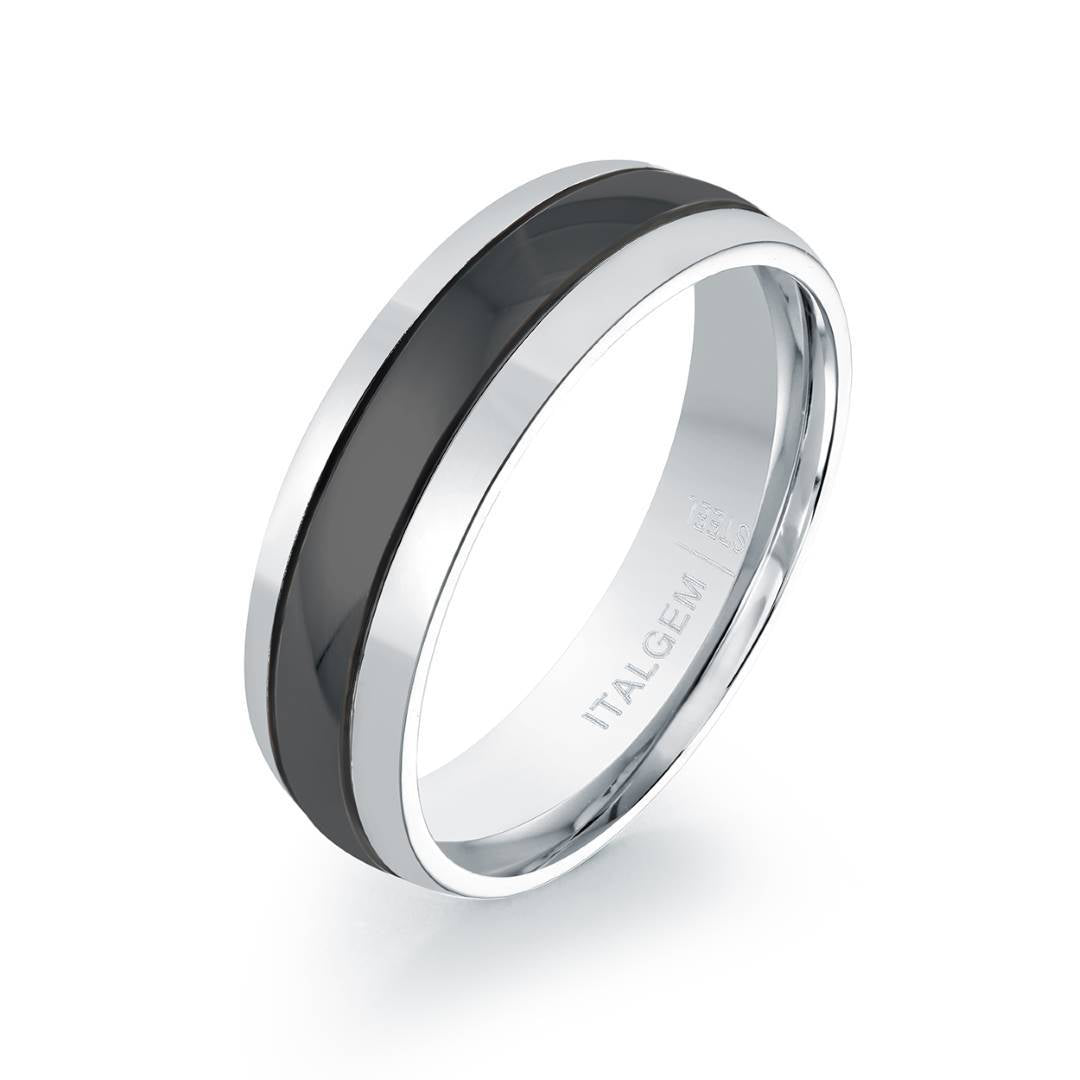 S.STEEL BLACK IP BAND