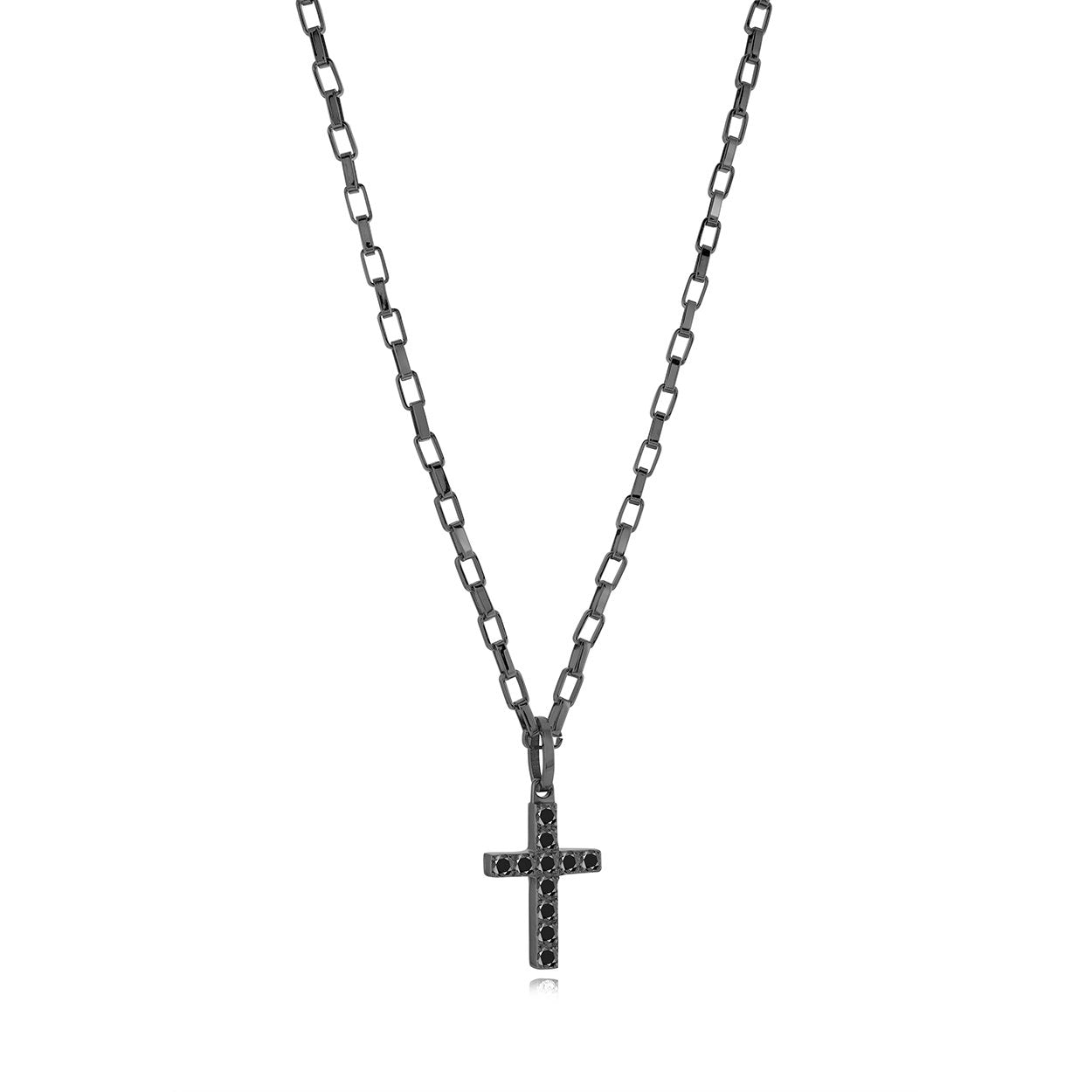 2MM-CZ CROSS PENDANT