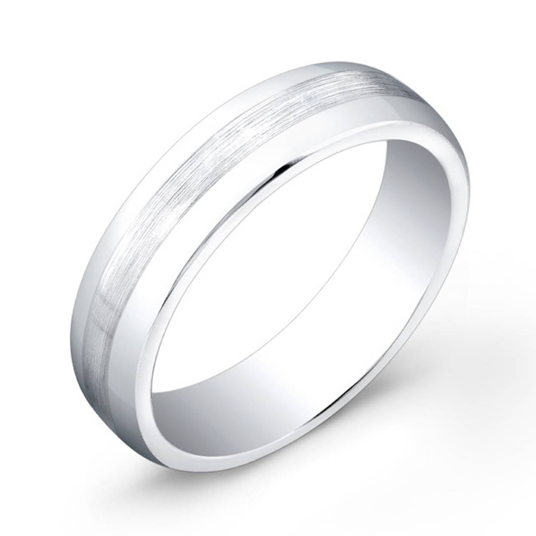 6MM COBALT BRUSHED CENTRE BAND