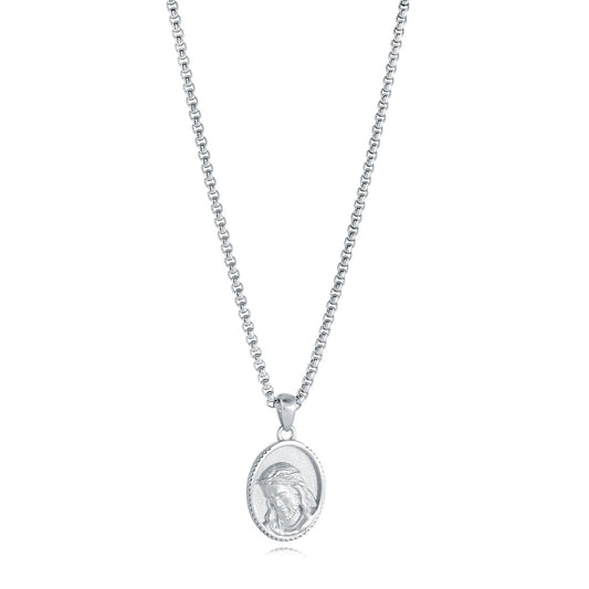 JUNIOR JESUS OVAL PENDANT