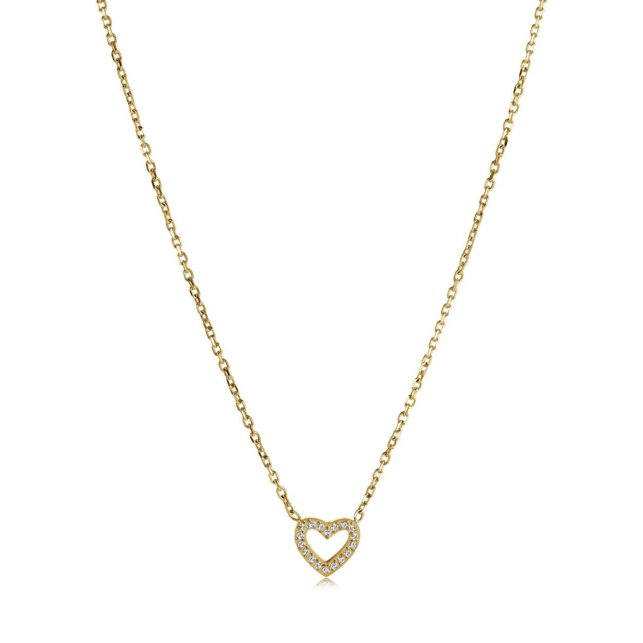 HEART & CZ PENDANT