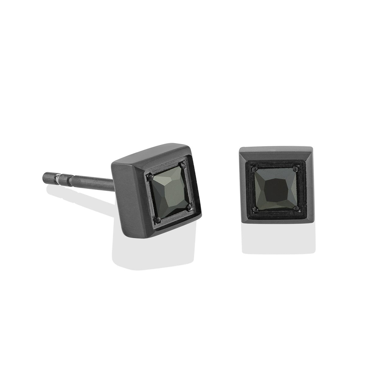 5.5MM SQUARE CZ STUD EARRINGS