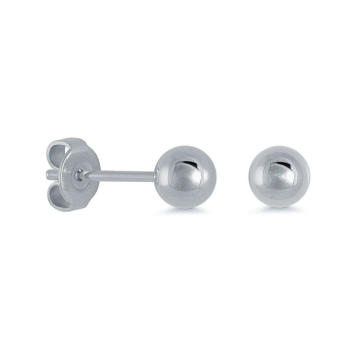 5MM POLISHED BALL EARRINGS