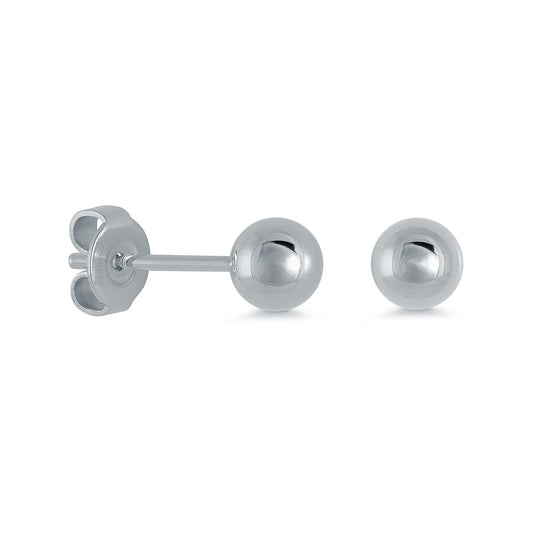 5MM POLISHED BALL EARRINGS