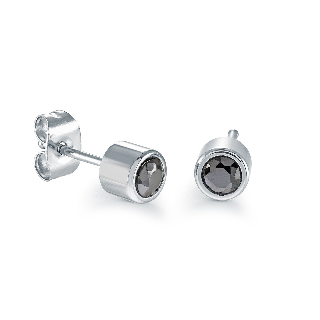 5MM ROUND CZ STUDS