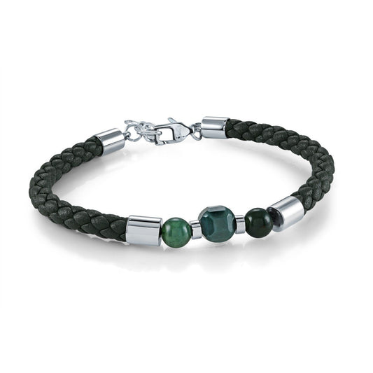 LEATHER & BEAD BRACELET