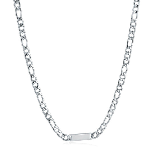 7.5MM ENGRAVABLE FIGARO CHAIN