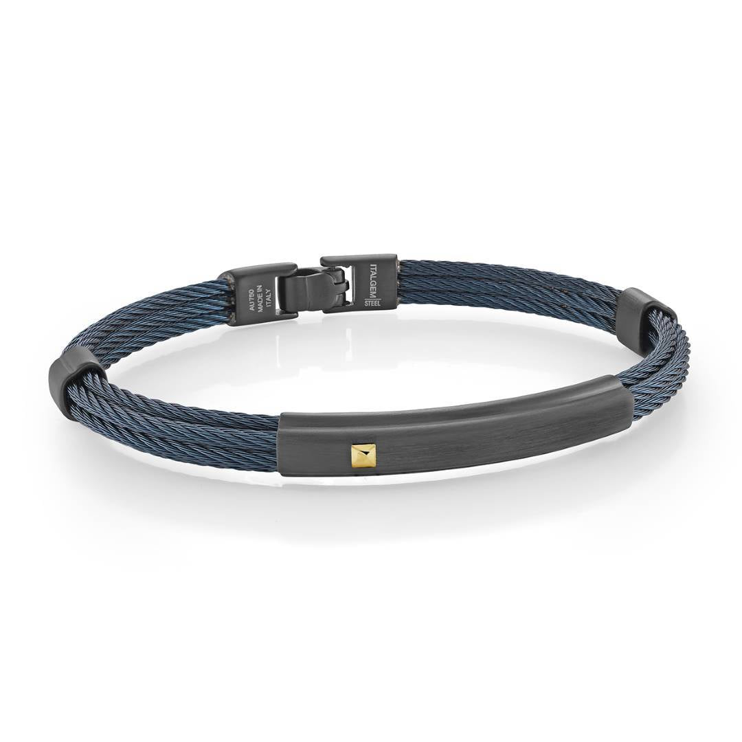 3-ROW ID PLATE BANGLE