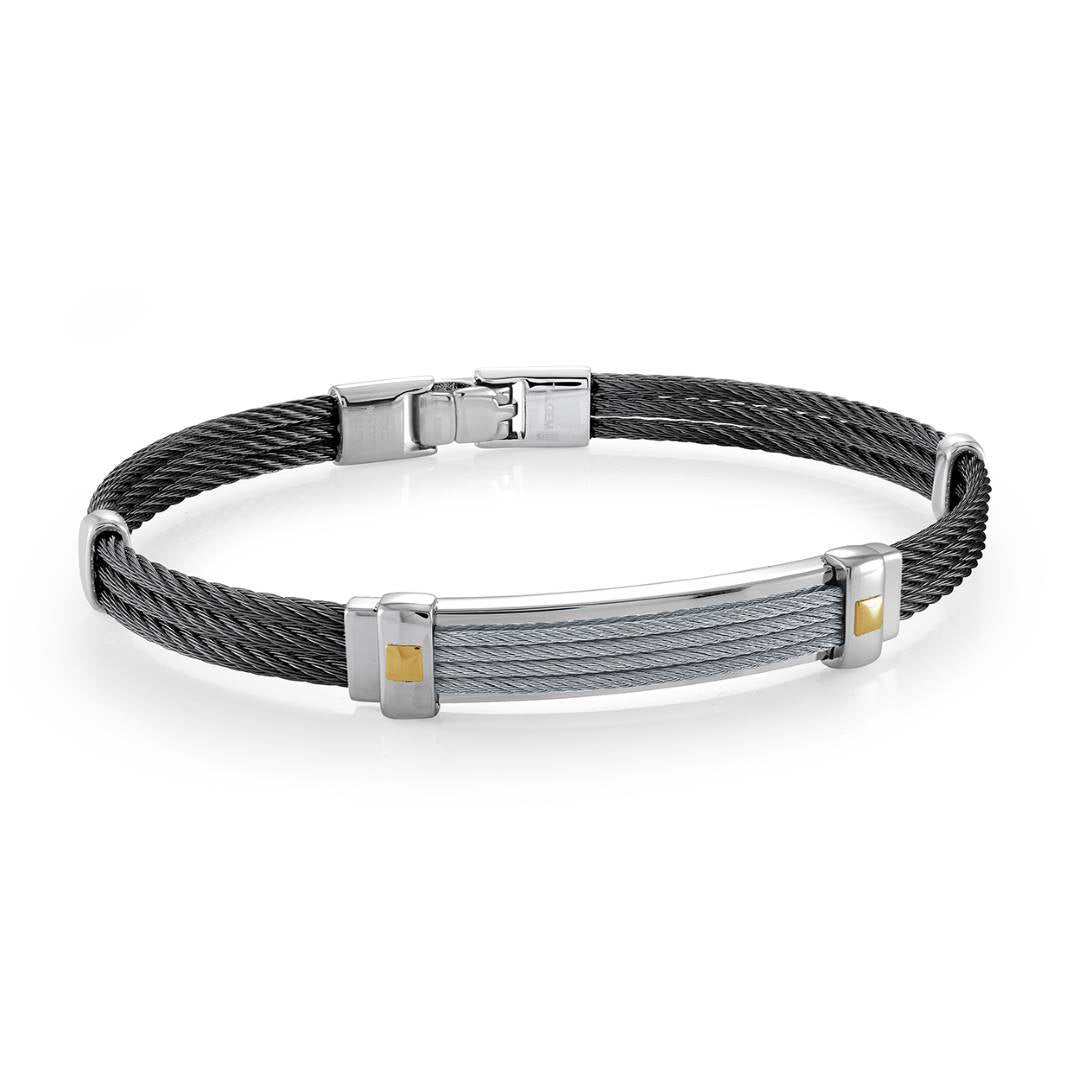 ACCENTED SCREW BANGLE