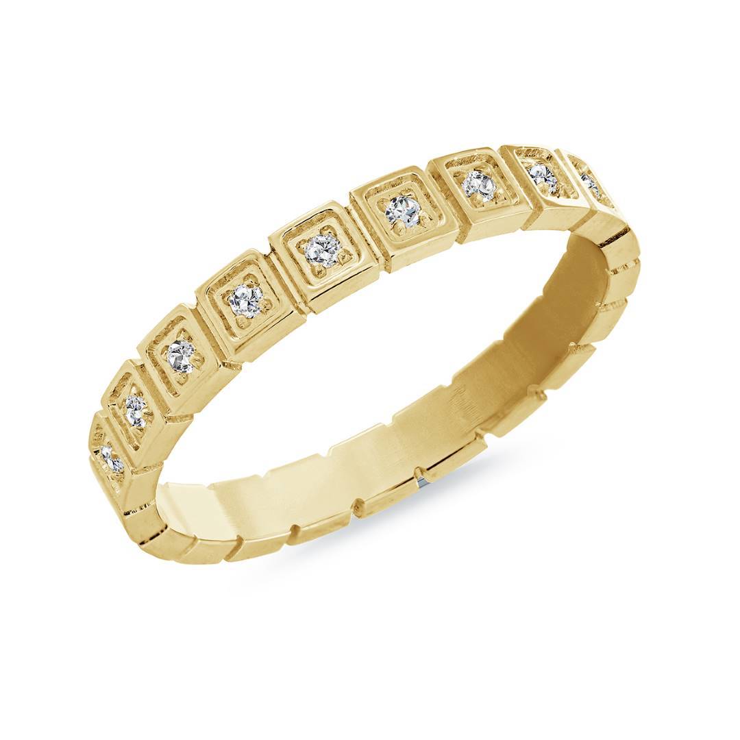 3MM MULTI CZ QUADRANT RING
