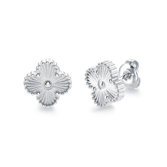 11MM-LUCKY-CLOVER STUDS