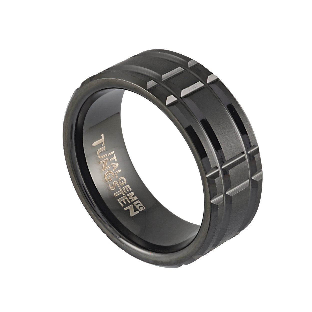 8MM RECTANGULAR TUNGSTEN BAND