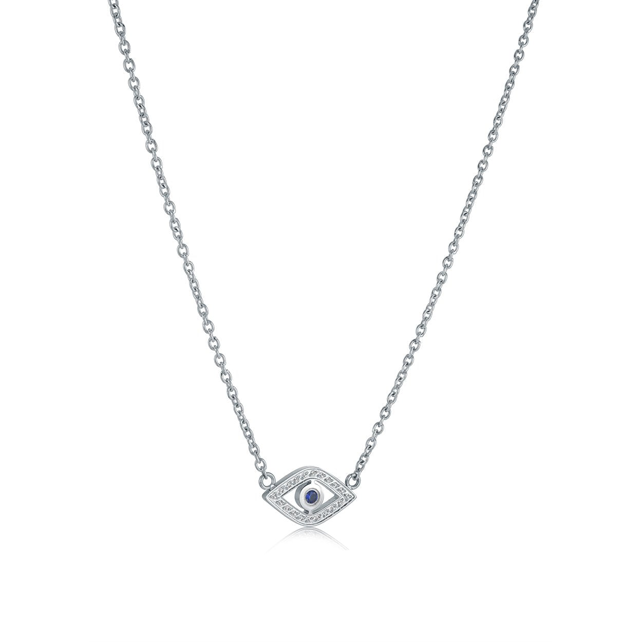 CZ EVIL EYE NECKLACE