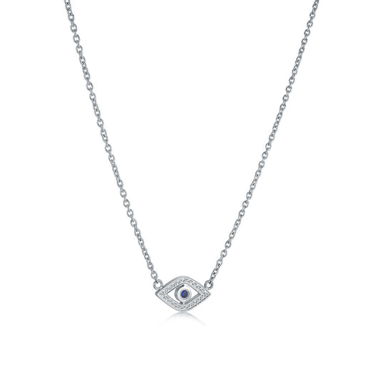 CZ EVIL EYE NECKLACE