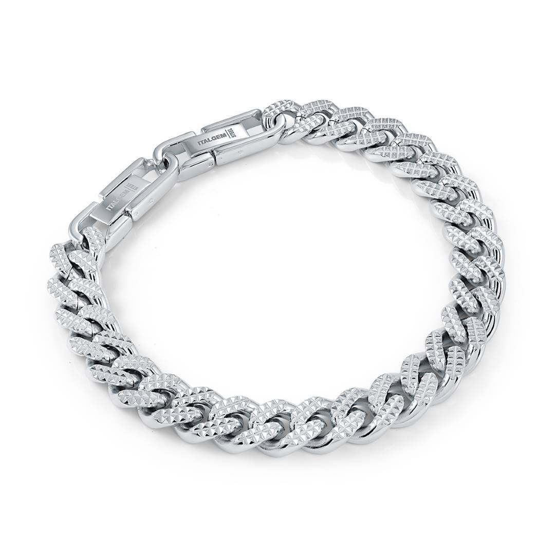 10MM-CURB DIA-CUT BRACELET