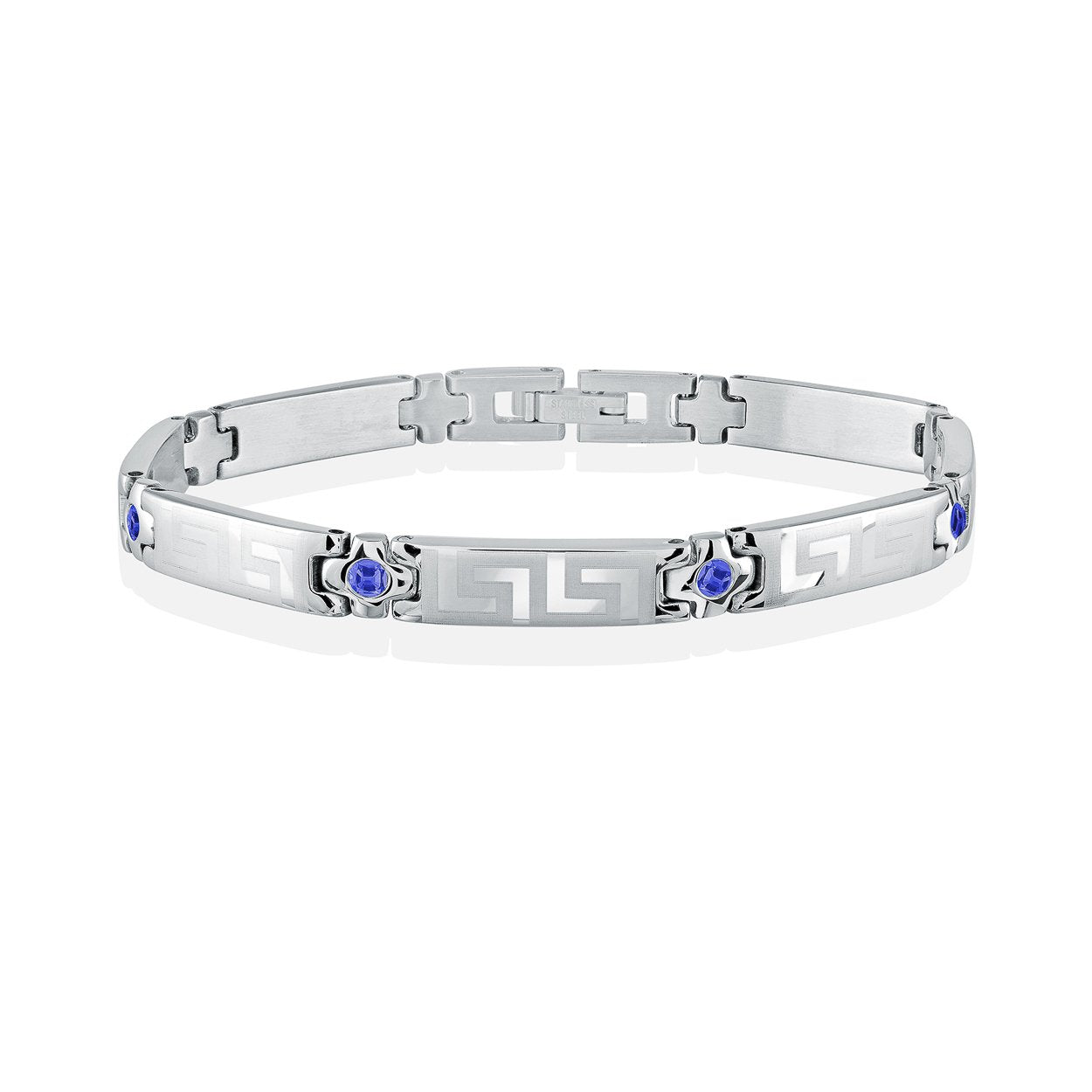 GREEK KEY GEM BRACELET