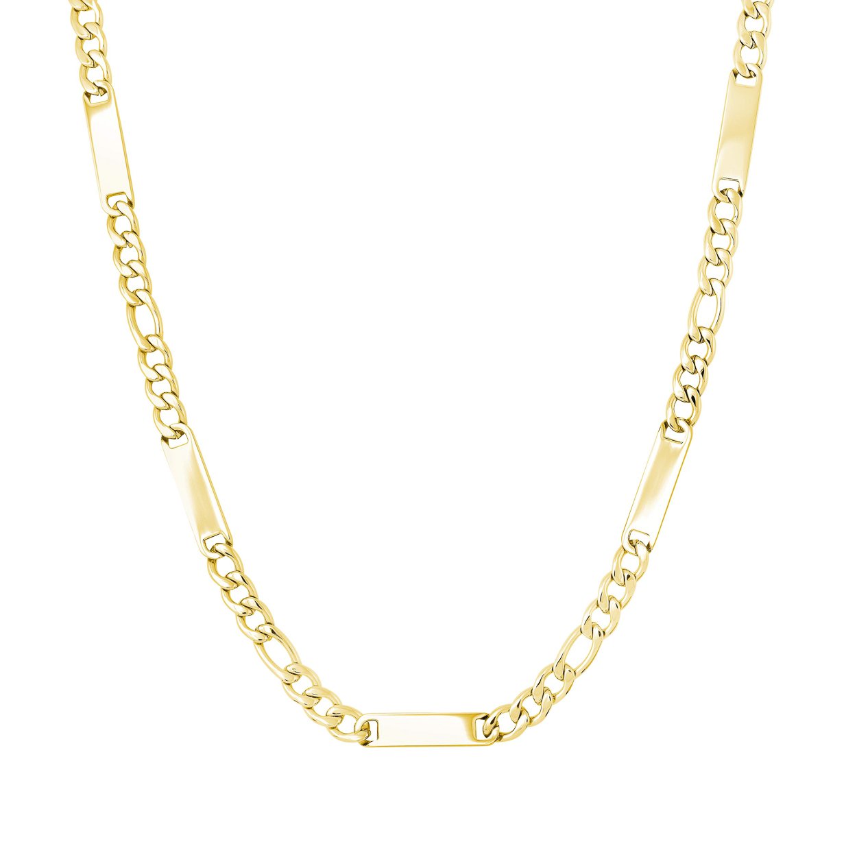6MM ENGRAVABLE FIGARO CHAIN