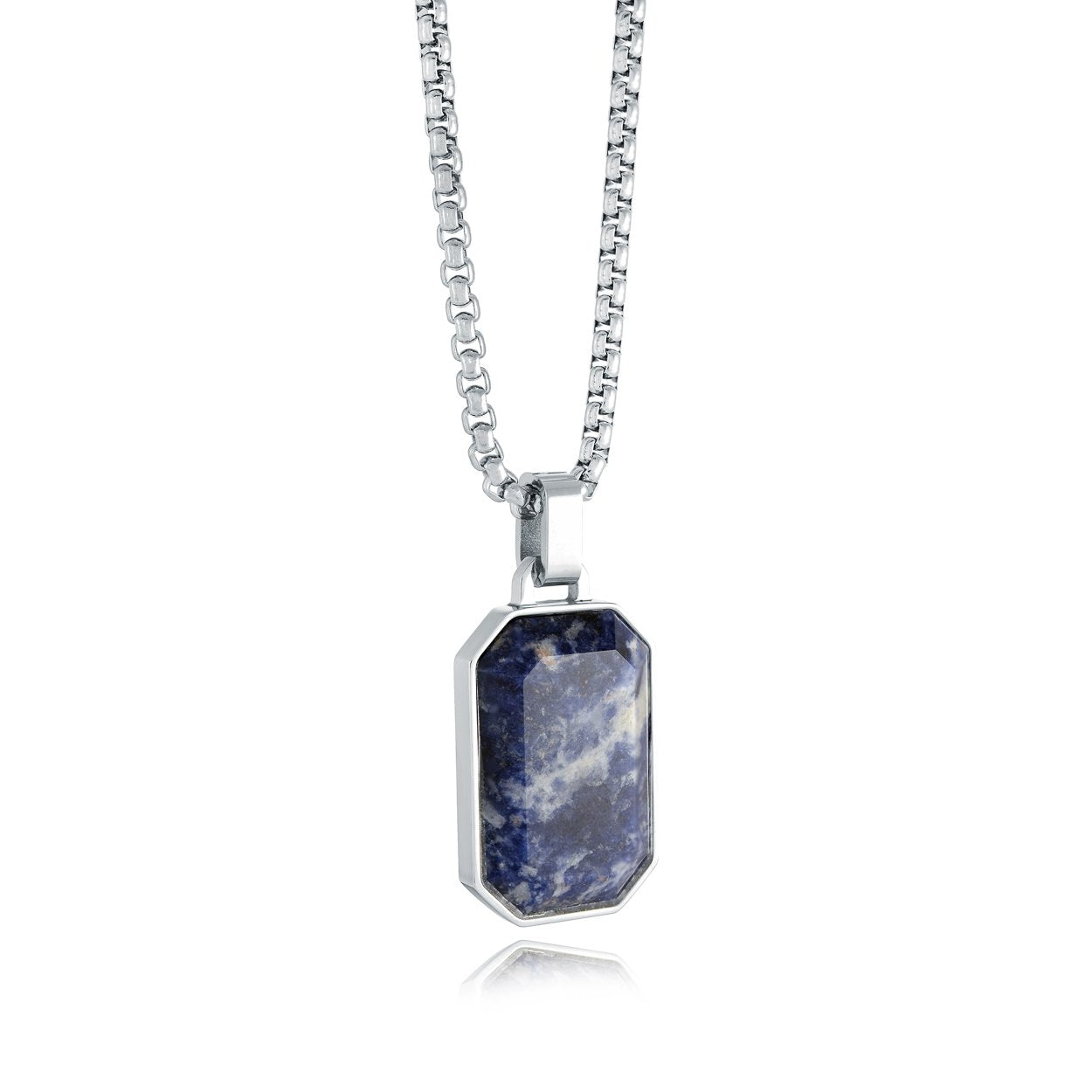 GEMSTONE DOG TAG PENDANT
