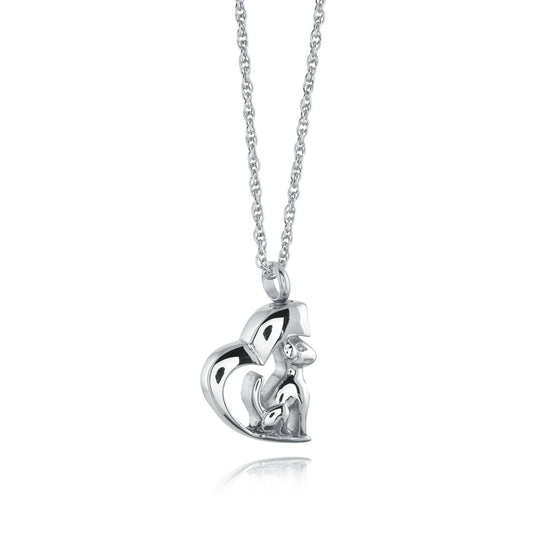 DOG HEART URN PENDANT