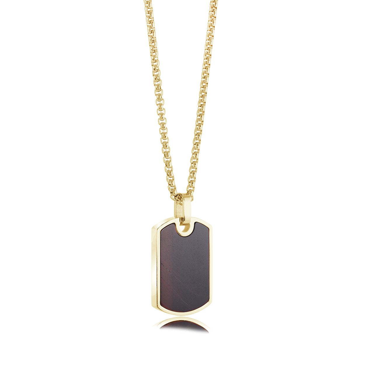 MICRO GEMSTONE DOGTAG PENDANT