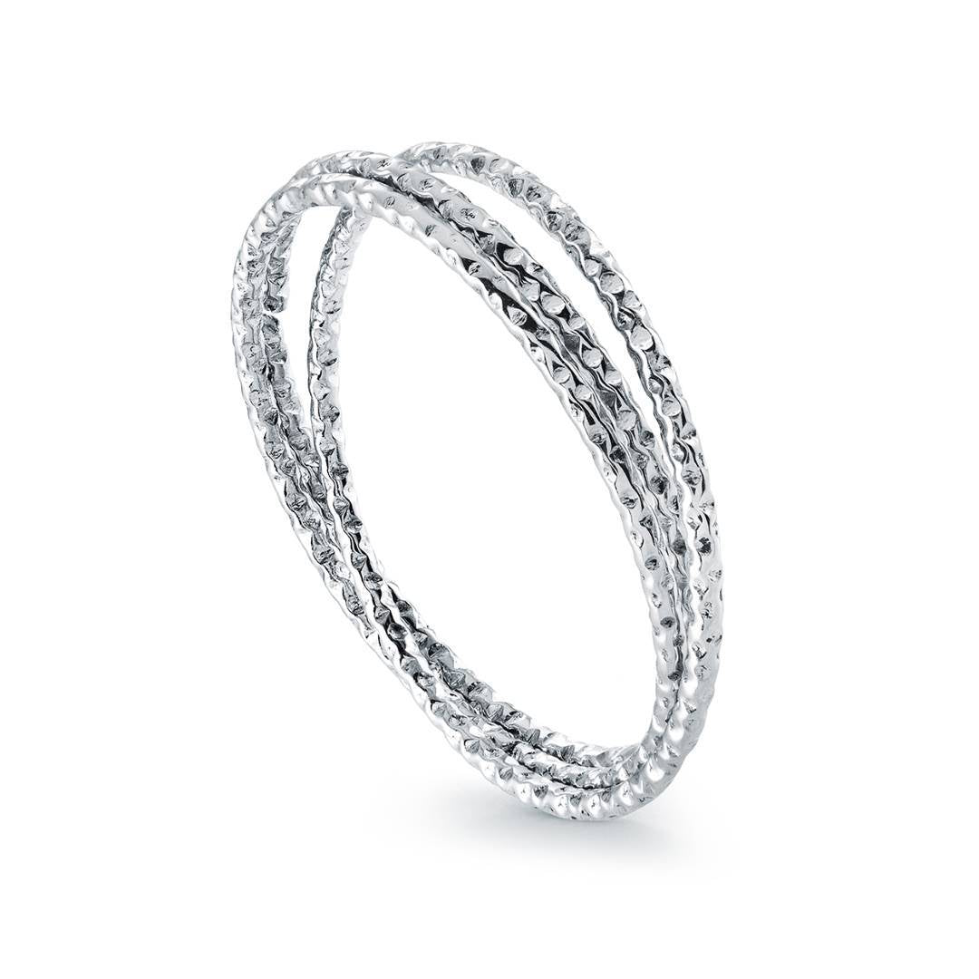DIAMOND-CUT 1MM-TRIPLE-RING