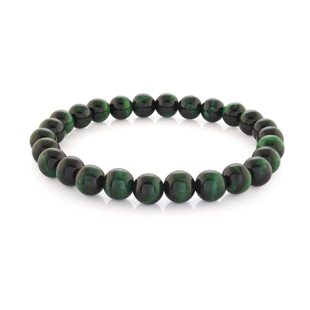8MM TIGER'S-EYE BEAD BRACELET