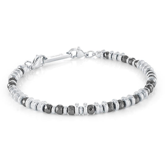 4MM-HEMATITE BEAD BRACELET