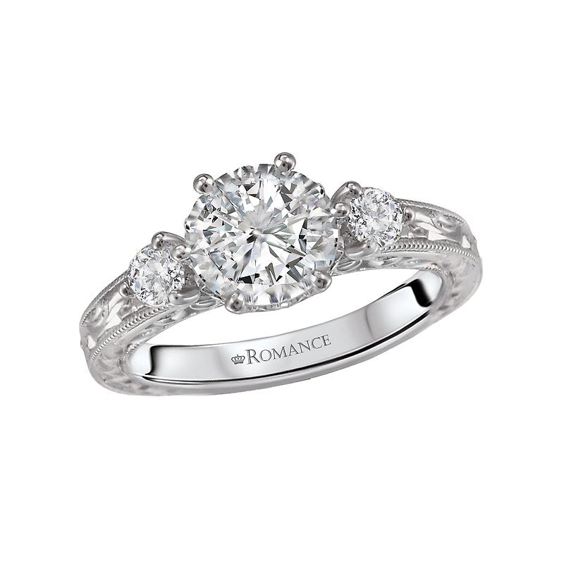 Romance Vintage Semi-Mount Diamond Ring