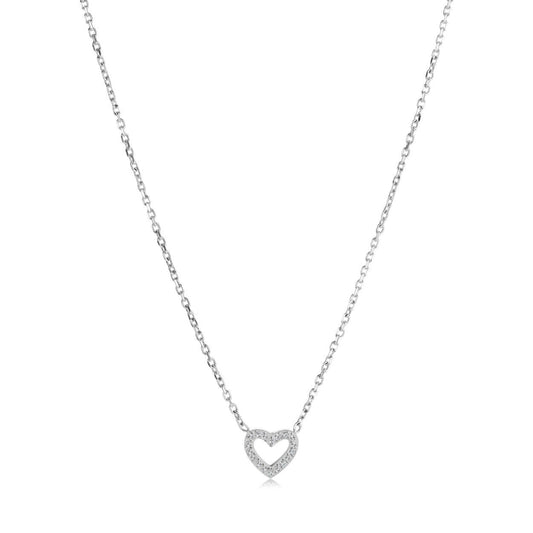 HEART & CZ PENDANT