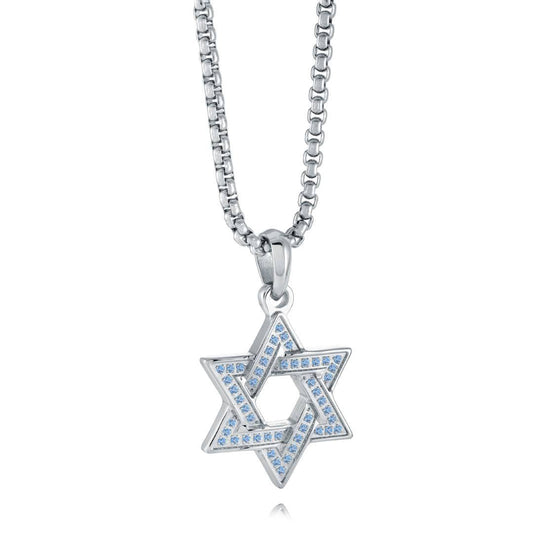 CZ STAR OF DAVID PENDANT