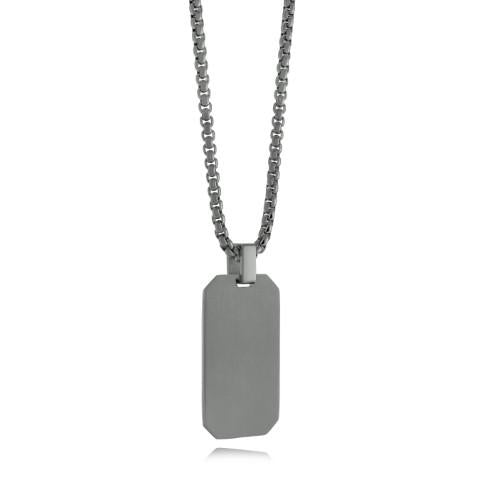 BEVEL EDGE DOG TAG PENDANT