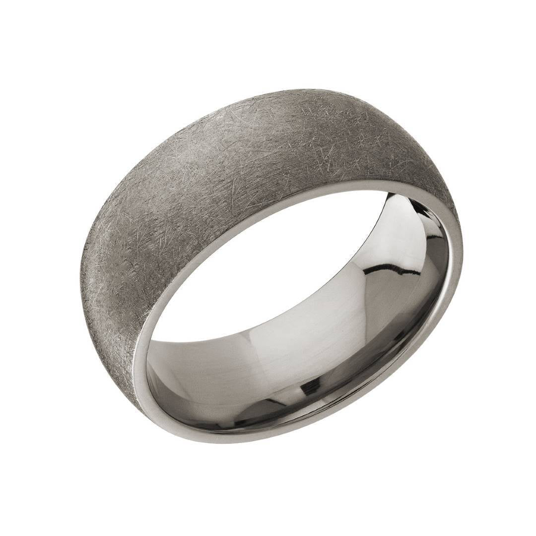 8MM BRUSHED TITANIUM BAND