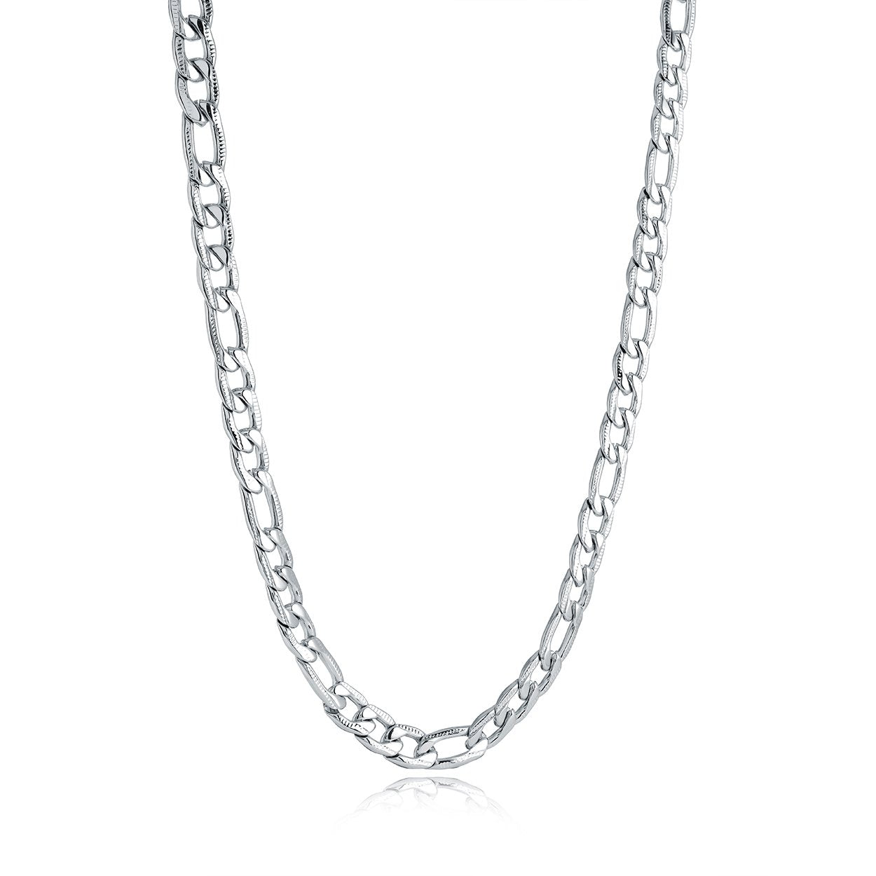 7MM GROOVED FIGARO CHAIN