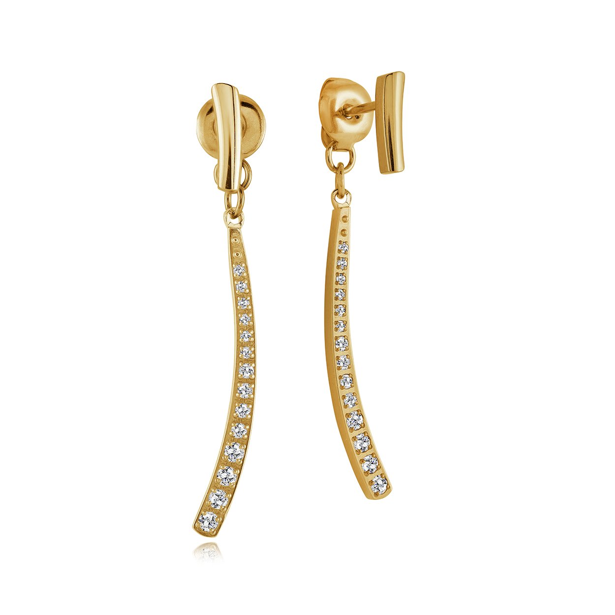 CZ DANGLE EARRINGS